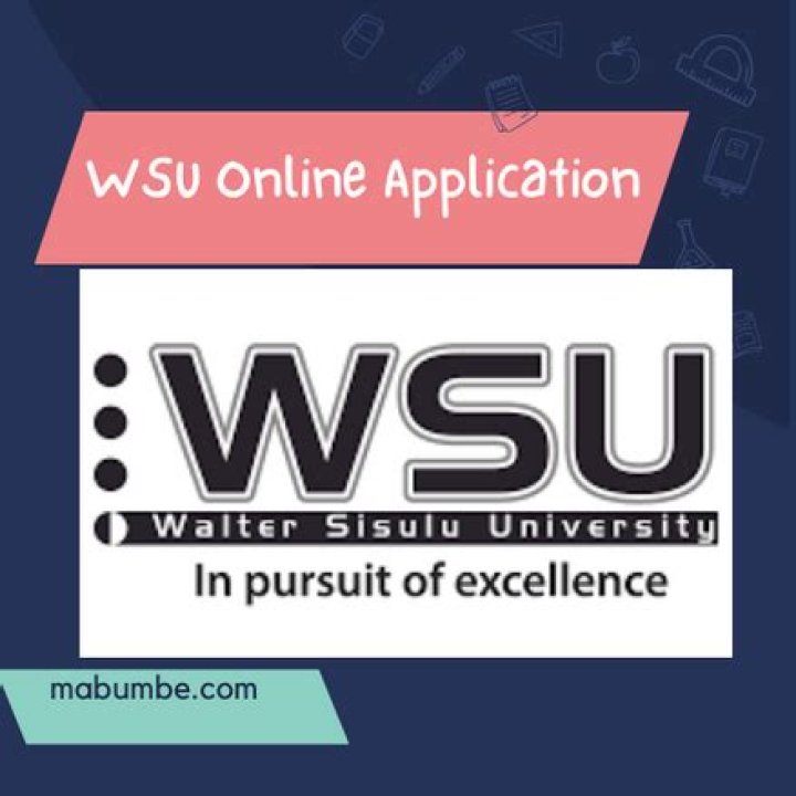 Walter Sisulu University Online Application 2024